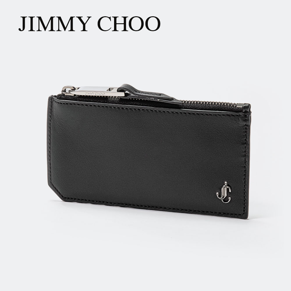 ジミーチュウ ジミーチュウ JIMMY CHOO CASEY PKJ カードケース ケイシー メンズ ファッション小物 ビジネス 無地 シンプル コインケース フラグメントケース 小物 JCパーツ レザー プレゼント お祝い 記念 通勤 通学 コンパクト ギフト 誕生日 記念日 ブラック BLK