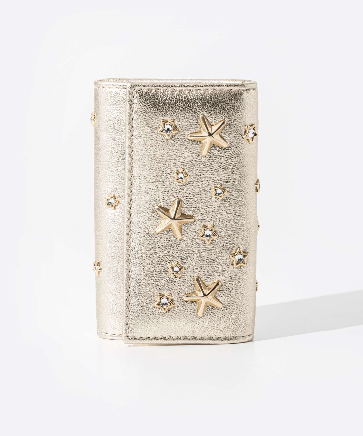 ジミーチュウ JIMMY CHOO NEPTUNE AUR キーケース ネプチューン レディース ファッション小物 6連 レザー スタースタッズ スマートキー コンパクト 革 ギフト プレゼント お祝い 記念 通勤 通学 カジュアル ライトゴールド