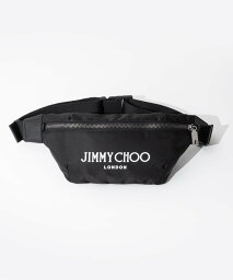 ジミーチュウ JIMMY CHOO FINSLEY DNH ボディバッグ フィンズリー メンズ バッグ ベルトバッグ ウエストポーチ カジュアル ロゴ ギフト プレゼント 誕生日 記念 アウトドア ブラック×ラテ×ガンメタル