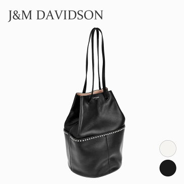 ジェイアンドエムデヴィッドソン J&M DAVIDSON ショルダーバッグ レディース バック トートバッグ ミニ デイジー ウィズ スタッズ MINI DAISY WITH STUDS ハンドバッグ ブラック / ニューホワイト 1428N-7314
