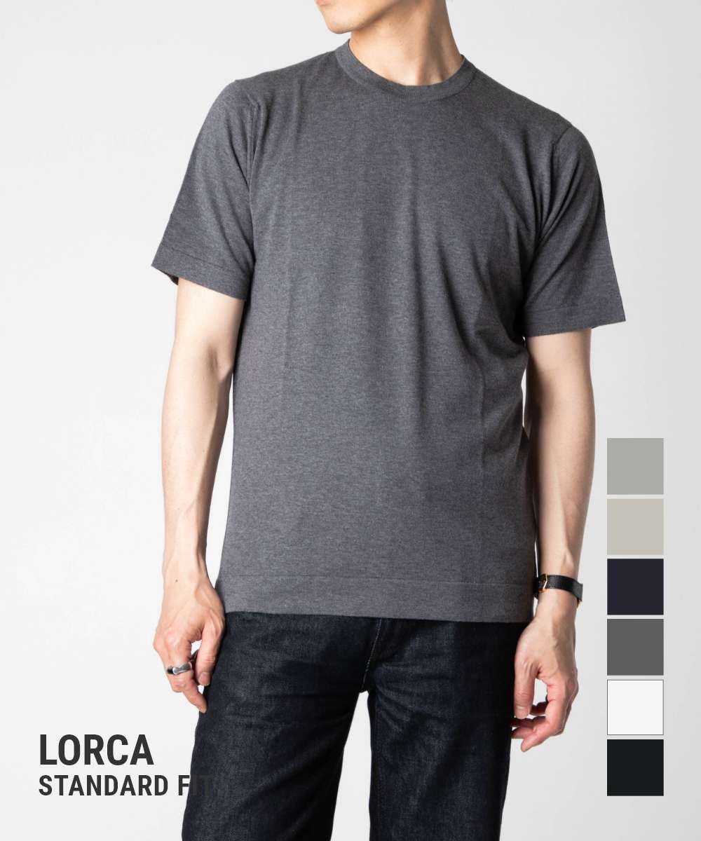 Rakuten - ジョンスメドレー JOHN SMEDLEY LORCA ロルカ STANDARD FIT 30G スタンダードフィット ニット 半袖 クルーネック メンズ トップス