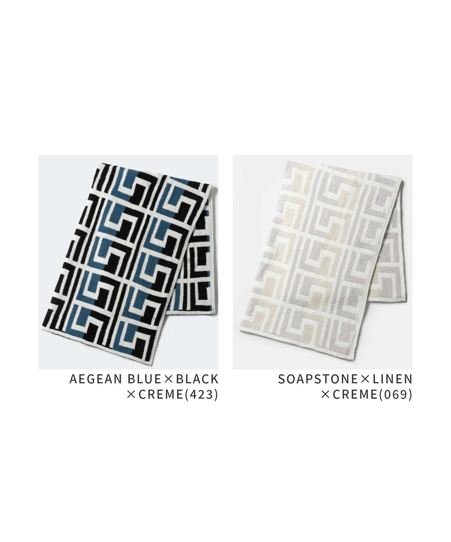 カシウエア Kashwere THCH PTN04 ブランケット THROW GRECIAN メンズ レディース グレシアン スローケット ひざ掛け T-42 183×135cm u-stream-10043113 U-STREAM サンプル画像2