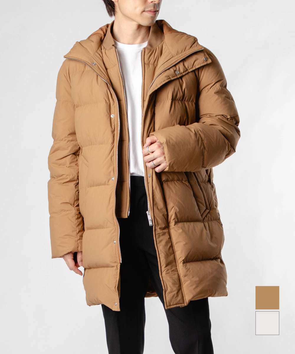 樂天商城 - ラルディーニ LARDINI IVKORY IVC63632 ダウンジャケット DOWN JACKET メンズ アウター アウトドア ビジネス カジュアル 防寒着 秋冬 ネイビー×ホワイト ベージュ S M L