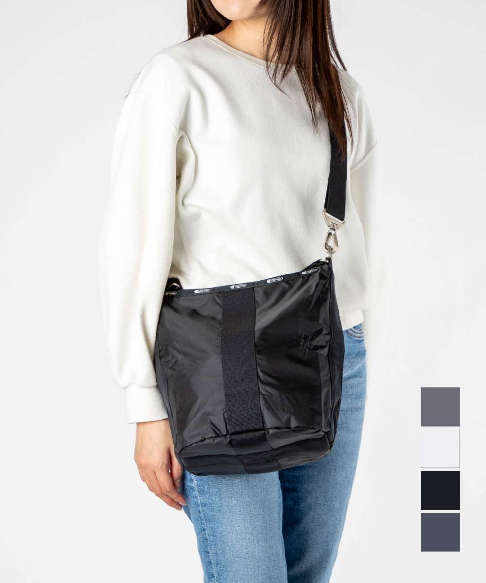 レスポートサック LESPORTSAC 2280 ショルダーバッグ CONV. MARKET HOBO レディース バッグ お出かけ 旅行 カジュアル アウトドア ギフト プレゼント 肩掛け トラベル 軽量 ダークブルー ブラック ブラン シャドウグレー