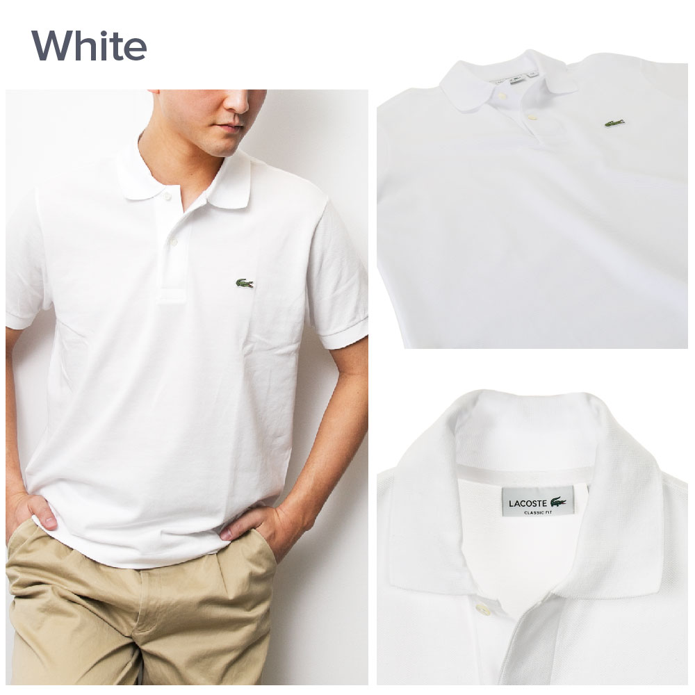 【夏物クリアランスSALE】ラコステ Lacoste L12.12 ポロシャツ Original Fit メンズ トップス 半袖 クラシックフィット ゴルフ テニス スポーツ 鹿の子 無地 ワンポイント ロゴ 定番 白 紺 黒 プレゼント クールビズ