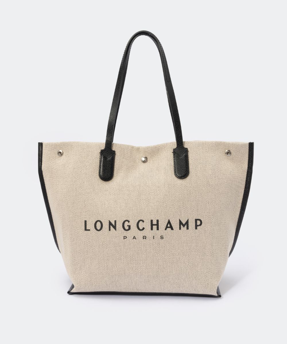 ロンシャン トートバッグ レディース ロンシャン LONGCHAMP 1009 HSG トートバッグ ロゾ レディース バッグ コットン 手提げ ショッピングバッグ ロゴ Lサイズ 通勤 旅行 おしゃれ プレゼント ギフト 贈り物 シンプル 記念 お祝い ROSEAU エクリュ