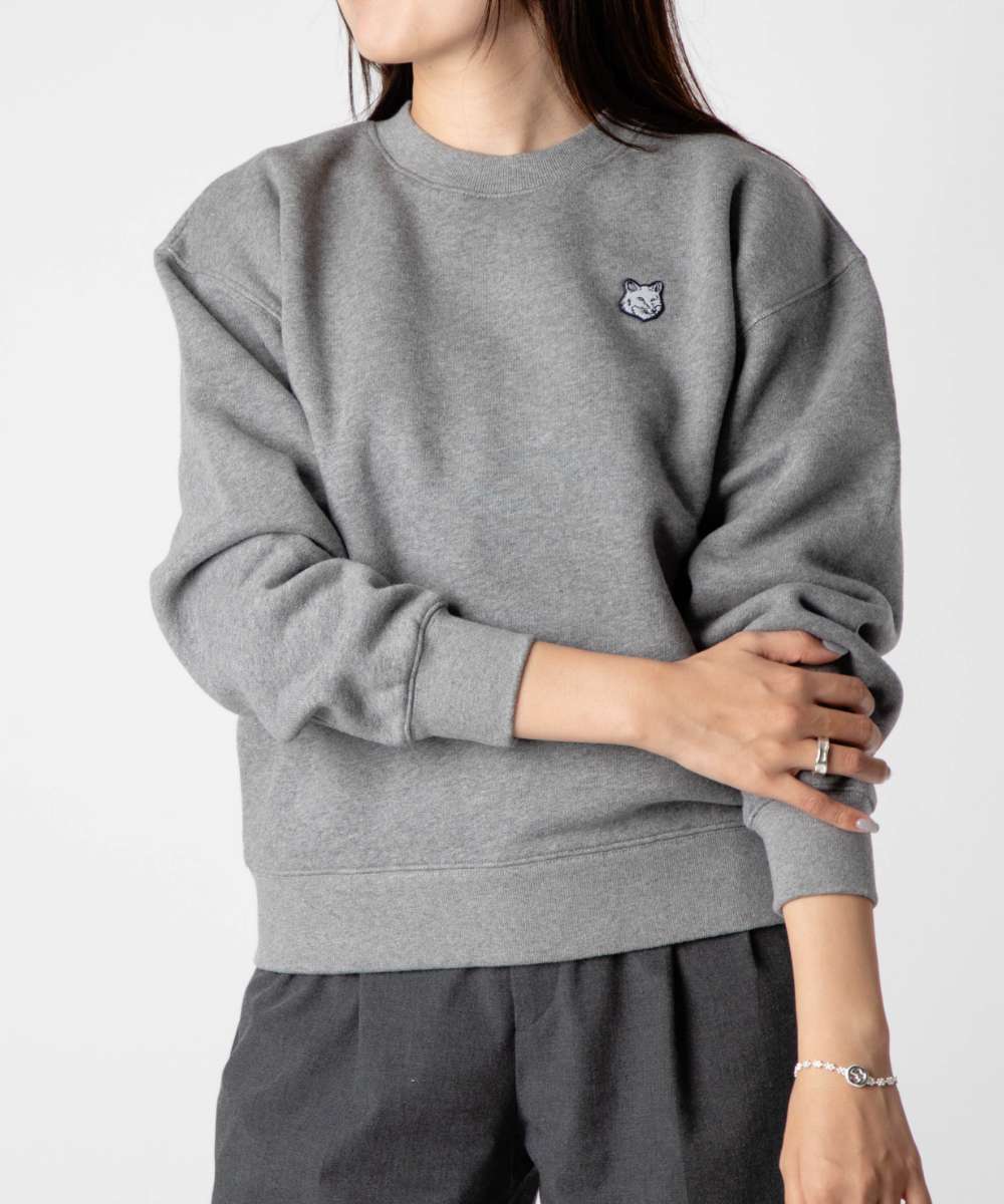 メゾンキツネ MAISON KITSUNE LW00303KM0307 スウェット TONAL FOX HEAD PATCH COMFORT SWEATSHIRT レディース トップス 長袖 トレーナー トーナル フォックスヘッド パッチ コンフォート スウ…