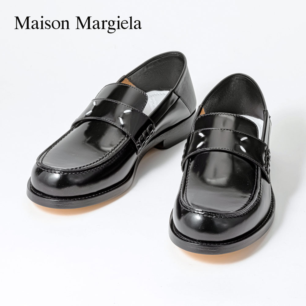 メゾン マルジェラ MAISON MARGIELA S58WR0090 PS679 ローファー レディース シューズ 革靴 レザー ビジネス 通勤 通学 カジュアル ブランド おしゃれ プレゼント ギフト シンプル 黒 T8013 ブラック 22.5〜24cm 【PUP】 【PUP】