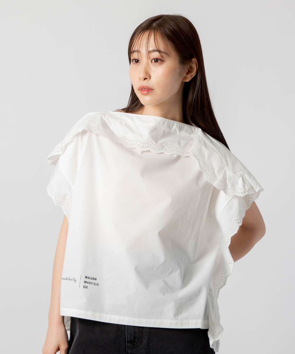 Rakuten - エムエム6 MM6 S52NC0304 S47294 Tシャツ レディース トップス メゾンマルジェラ 半袖 カットソー カジュアル シンプル 春夏 コットン 綿 ホワイト 36 38 40