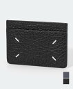 メゾン マルジェラ 定期入れ・パスケース レディース メゾン マルジェラ MAISON MARGIELA SA1VX0005 P4455 カードケース CARD HOLDER SLIM 3 CC メンズ レディース ファッション小物 4ステッチ カードホルダー 名刺入れ レザー ビジネス パスケース ブランドロゴ プレゼント お祝い 通勤 通学 コンパクト ギフト ブラック