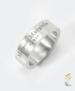 メゾン マルジェラ MAISON MARGIELA SM1UQ0081 SV0158 リング RING メンズ レディース アクセサリー ロゴ ミディアム 指輪 ジュエリー ギフト プレゼント シルバー925 silver925 お祝い 記念 おしゃれ シルバー 9～27号