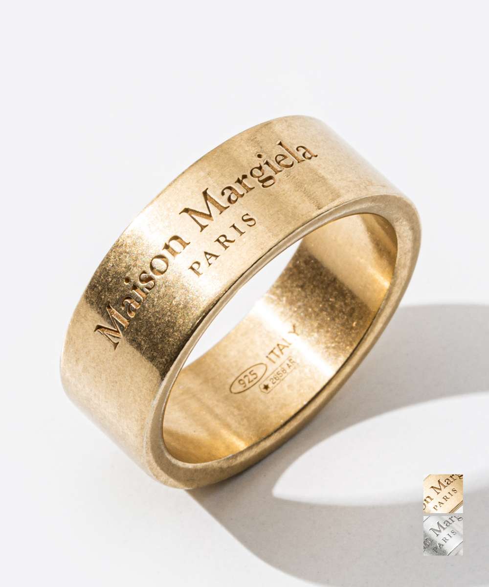 メゾン マルジェラ MAISON MARGIELA SM1UQ0082 SV0158 リング RING メンズ レディース アクセサリー ロゴ ラージ 指輪 ジュエリー ギフト プレゼント シルバー925 silver925 お祝い 記念 おしゃれ シルバー 9～27号