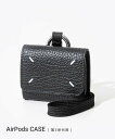 楽天U-STREAMメゾン マルジェラ MAISON MARGIELA SA1VZ0022 P6421 イヤホンケース AIRPODS CASE PRO WITH CLIP AND LACE メンズ レディース AirPodsケース Pro イヤホンポーチ レザー エアーポッズ コンパクト ロゴ ネックストラップ付き トラベル プレゼント ギフト 記念 ブラック