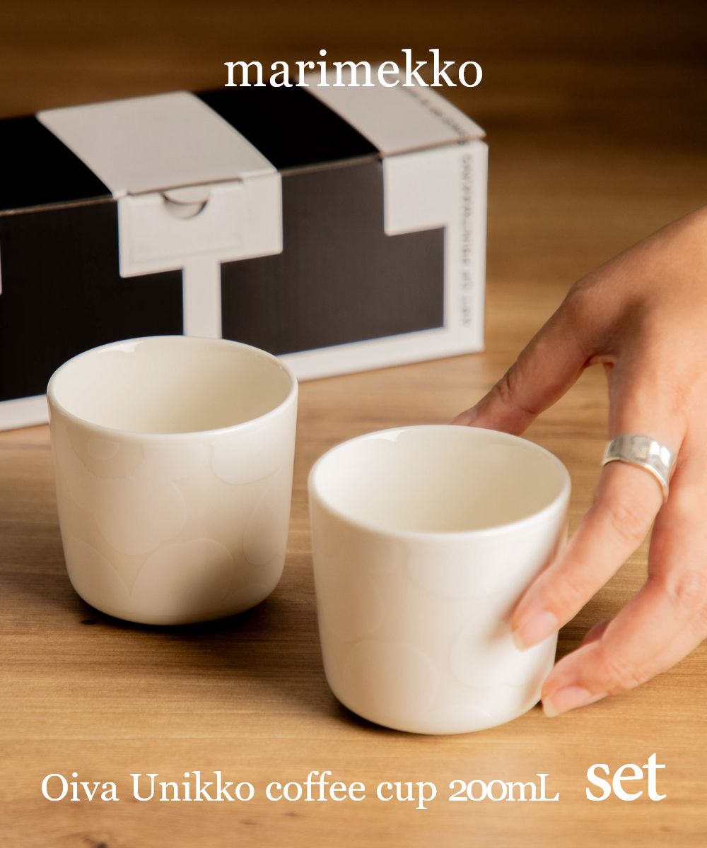 ޥå Marimekko 072592 饹  ǥ å  ˥å ҡå ڥ 2ĥå ƥޥ ⡼ޥ  ο ơ֥륦  ե ץ쥼  Oiva Unikko coffee cup 2dl without handle 2pcs ۥ磻