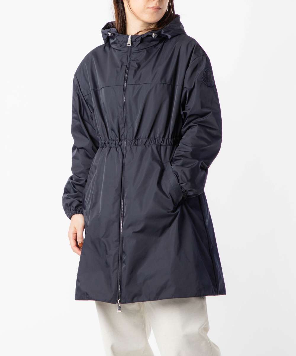 モンクレール MONCLER 1C73900 54A1K コート レディース アウター ALFIRK ベルト付き スプリングコート ジャケット フード付き 778 ネイビー 0 1 2 3