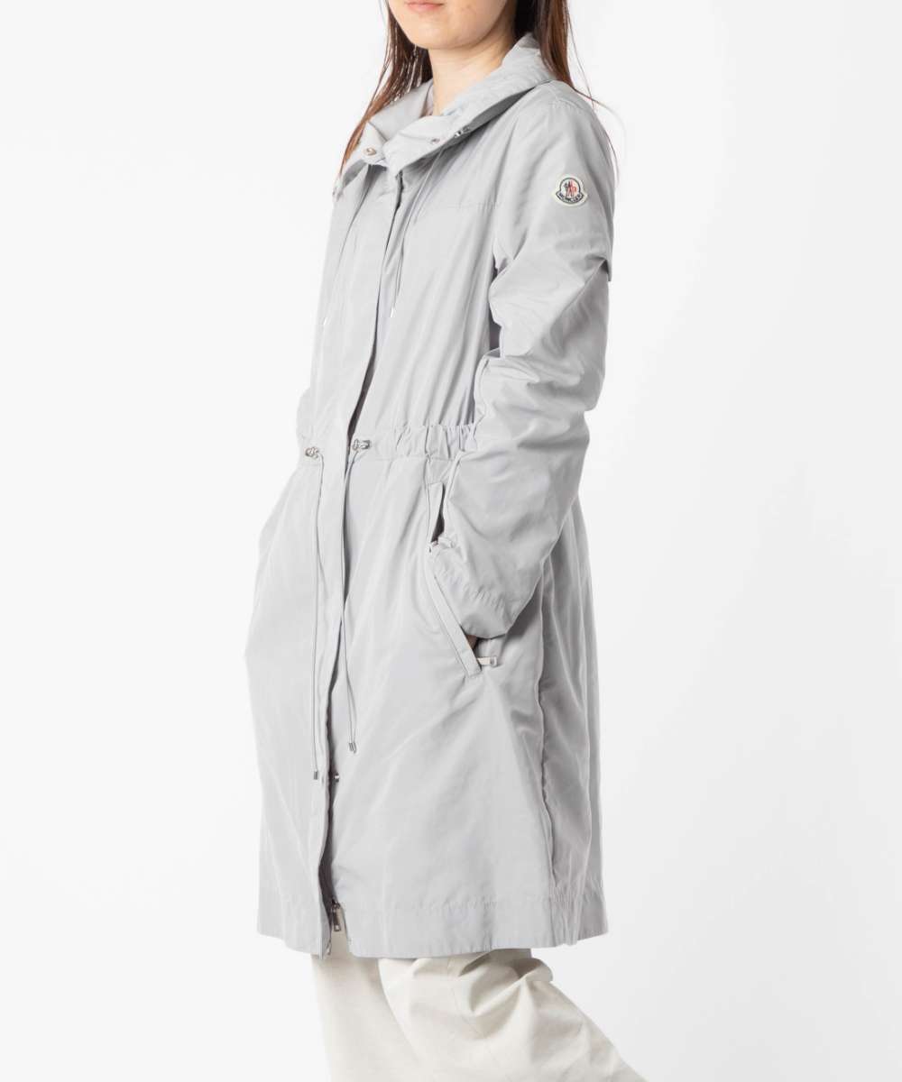 モンクレール MONCLER 1C70900 C0276 コート レディース アウター MALACHITE マラカイト ジャケット スプリングコート フード 91H フーテッド ジップアップ ライトグレー 3 4 5