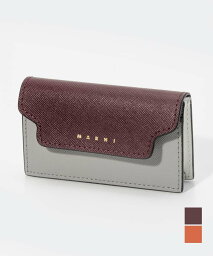 マルニ 定期入れ・パスケース レディース マルニ MARNI PFMOT05U21 LV520 カードケース レディース ロゴ カードホルダー レザー ビジネス コンパクト プレゼント ギフト 記念 お祝い 通勤 通学 定期入れ 全5色