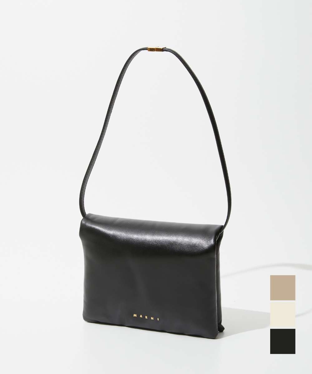 マルニ MARNI PHMO0032U0 P5298 クラッチバッグ レディース バッグ プリズマ レザー お出掛け ハンドバッグ 旅行 ブランド おしゃれ プレゼント ギフト 贈り物 シンプル 誕生日 記念 お祝い PRISMA ブラック