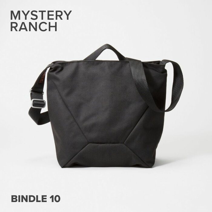 ミステリーランチ MYSTERY RANCH BINDLE 10 ショルダーバッグ ビンドル 10 メンズ レディース バッグ 斜め掛け 10L カジュアル シンプル トートバッグ お出かけ プレゼント お祝い 肩掛け 2way 通学 通勤 自立 スクエア【2022SS】 ブラック