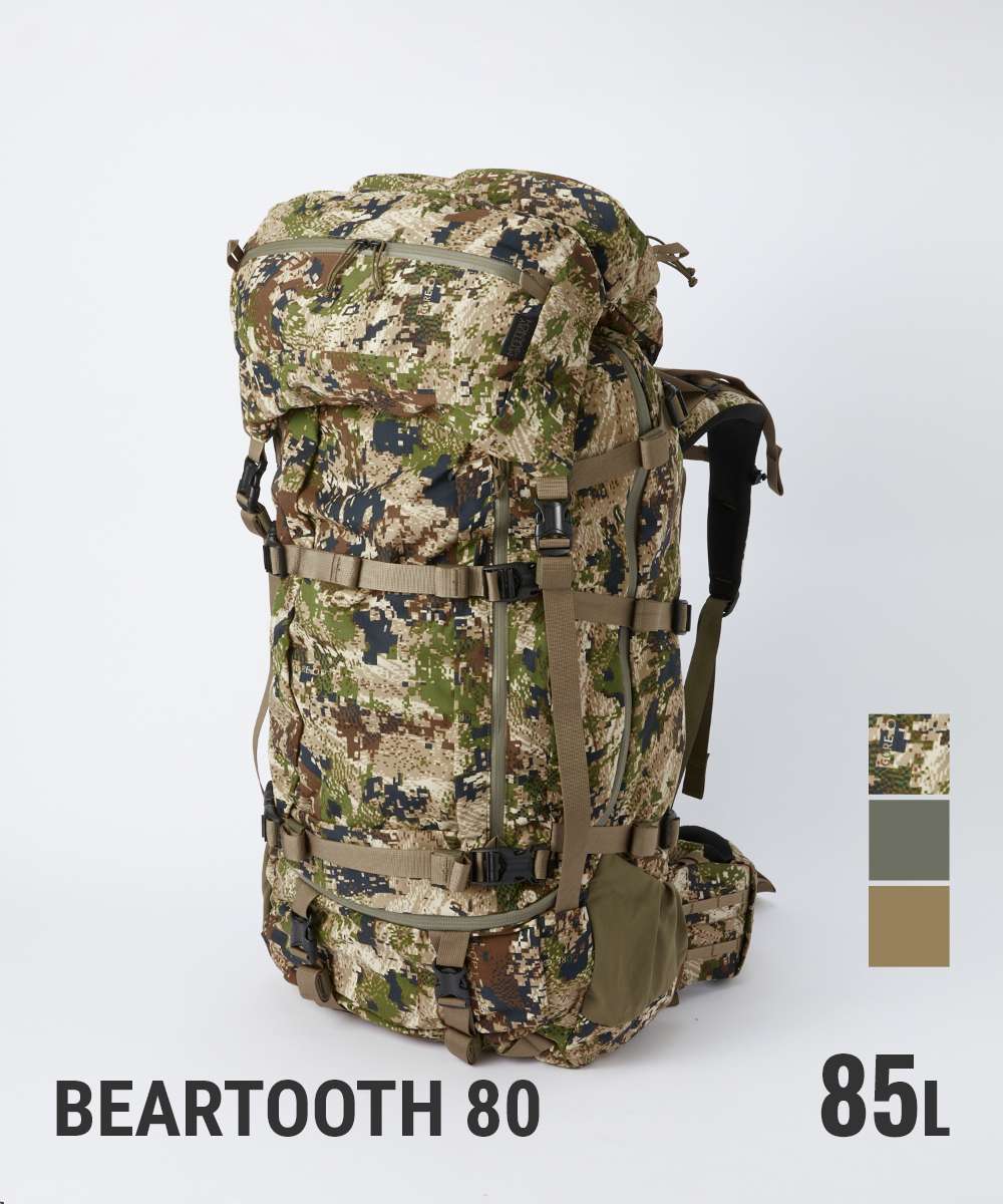 ミステリーランチ MYSTERY RANCH BEARTOOTH 80 バックパック ベアトゥース 80 メンズ レディース 85リットル ザック リュックサック 登山 アウトドア キャンプ ミリタリー デイパック ハイキング コヨーテ フォリッジ サブアルパイン