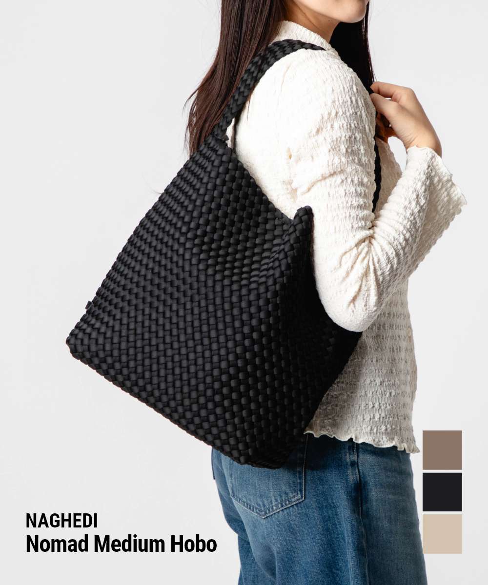 �ʥ��ǥ� NAGHEDI Nomad Medium Hobo �Υޥ� �ߥǥ����� �ۡ��ܡ� SN04023LD �ȡ��ȥХå� ��å��� �ͥ��ץ�� �Ԥ߹��� ��ǥ����� �Хå�