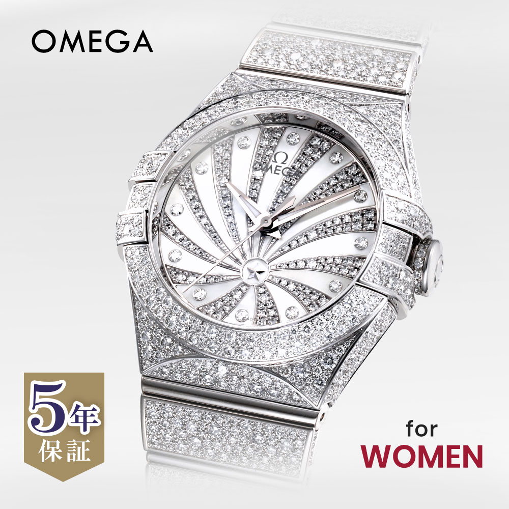 オメガ OMEGA コンステレーション レディース 時計 腕時計 コーアクシャル自動巻 ホワイト 123.55.31.20.55.007