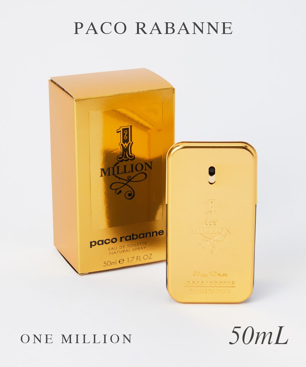 パコラバンヌ パコラバンヌ Paco Rabanne オードトワレ メンズ フレグランス ワン ミリオン EDT 50ml 【 ムスク グレープ マンダリン ペパーミント スパイシー フレッシュ フレグランス 香水 プレゼント ギフト】