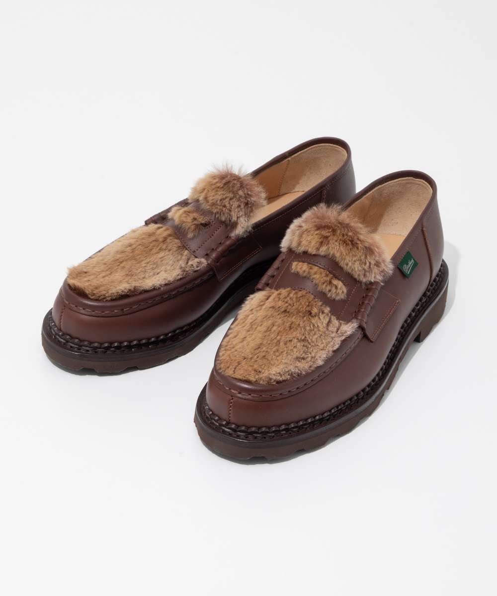 パラブーツ PARABOOT 155184 ビジネスシューズ REIMS メンズ レディース シューズ ランス ローファー レザー 革靴 本革 通勤 通学 紳士靴 プレゼント ギフト シャテーニュ 23.5～28.5cm