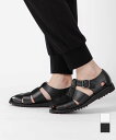 パラブーツ PARABOOT 123312 サンダル PACIFIC (パシフィック) メンズ シューズ レザー グルカサンダル ブラック 革靴 本革 グラディ...