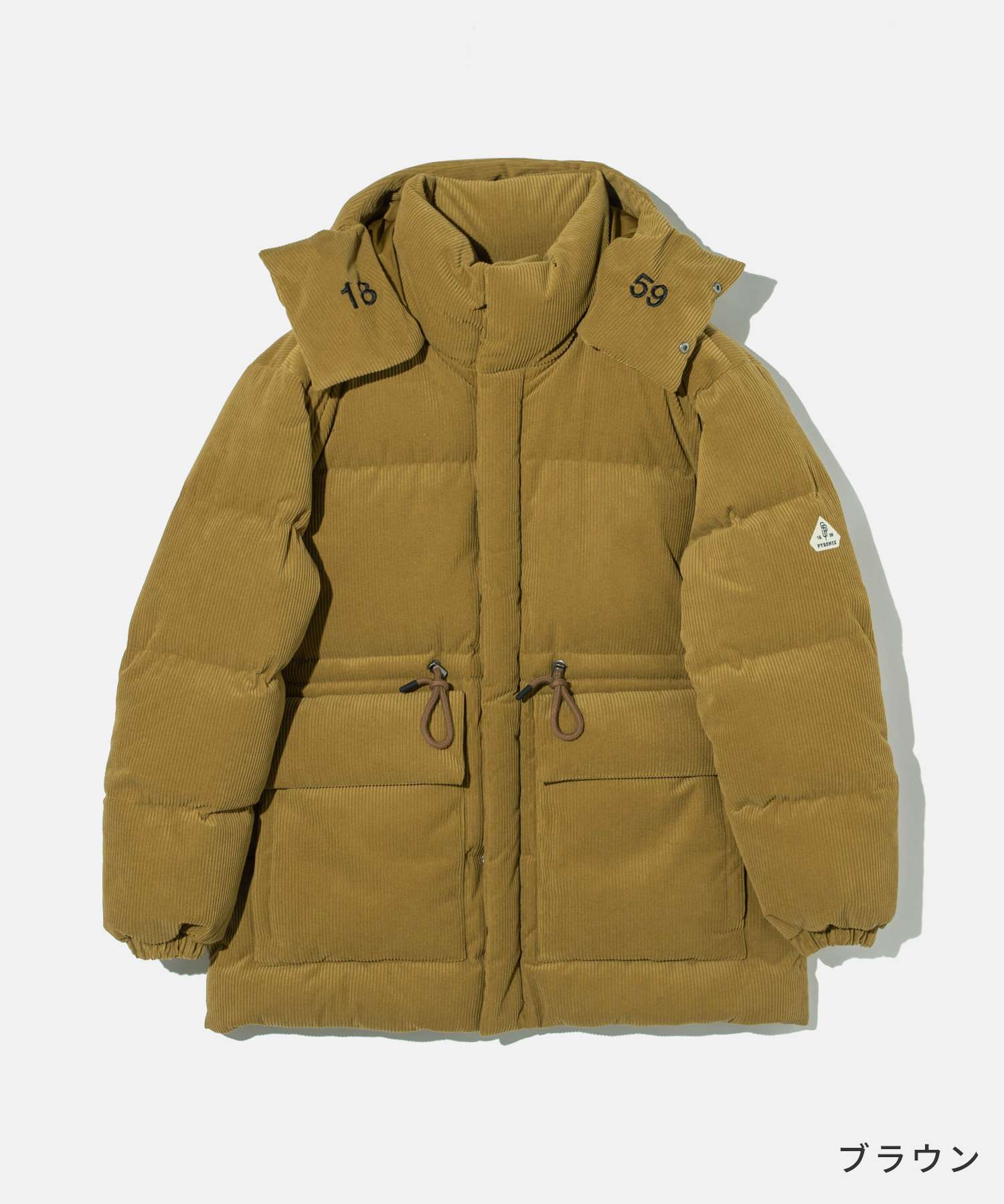 ピレネックス PYRENEX HUW028 ダウンジャケット THE BIG PUFFER メンズ アウター スパキッチ ザ ビッグ パファー ナイロン アウトドア ビジネス カジュアル 防寒着 秋冬 ブラウン / ブラック S / M / L