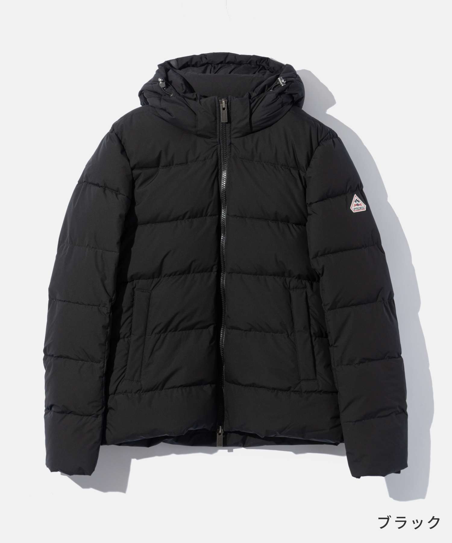 ピレネックス PYRENEX HMW012 ダウンジャケット SPOUTNIC MINI RIPSTOP 2 メンズ アウター スプートニックミニ リップストップ2 ロゴ アウトドア ビジネス カジュアル 防寒着 フード付 秋冬 シンプル ギフト プレゼント ブラック アミラル S M L
