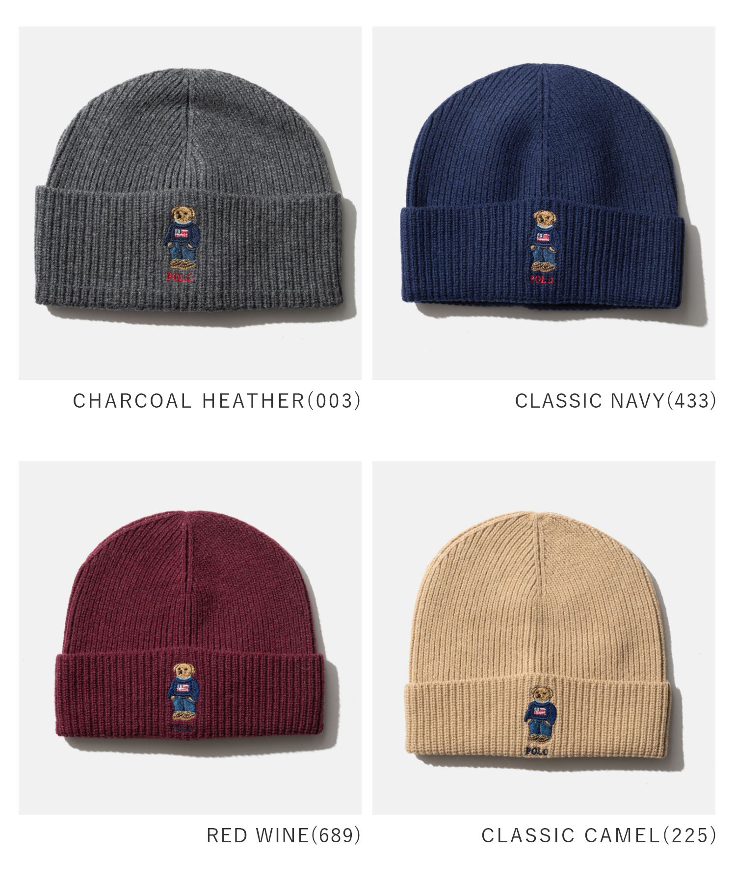 ポロ ラルフ ローレン POLO RALPH LAUREN Solid Flag Bear Beanie ソリッド フラッグ ベア ビーニー PC1565 ニット帽 ポロベア メンズ 帽子 3