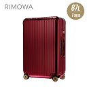 RIMOWA リモワ RIMOWA SALSA DELUXE スーツケース 87L キャリーバッグ キャリーケース サルサデラックス 831.73.53.5 オリエントレッド 1週間 4輪 ss22