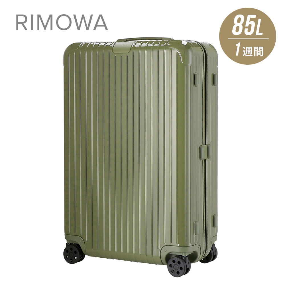 RIMOWA リモワ RIMOWA 832.73.89.4 キャリーバッグ エッセンシャル チェックイン ESSENTIAL CHECK IN L スーツケース メンズ レディース バッグ ビジネス 旅行 出張 海外 国内 日帰り 宿泊 キャリーオン 4輪 カクタス 85L 1週間 7泊 ss22