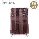 リモワ スーツケース・キャリーケース レディース リモワ RIMOWA LIMBO スーツケース 98L キャリーバッグ キャリーケース リンボ カルモナレッド 1週間 7泊 882.77.34.5