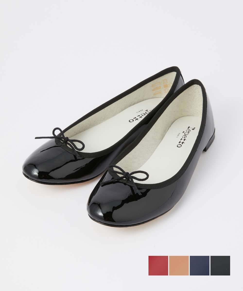 レペット repetto V086V パンプス CENDRILLON レディース シューズ 【NEW SIZE】 サンドリオン バレリーナ バレエシューズ パテントレザー エナメル ペタンコ フラット リボン ラウンドトゥ 1.0cm ヒール 靴 全4色