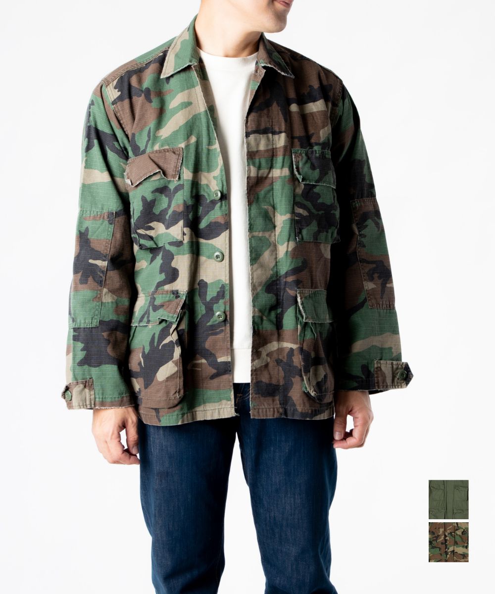 【正規品】 ロスコ ROTHCO BDSH ジャケット メンズ レディース アウター ミリタリージャケット シャツ 秋冬 ギフト プレゼント オリーブ ウッドランド S M L