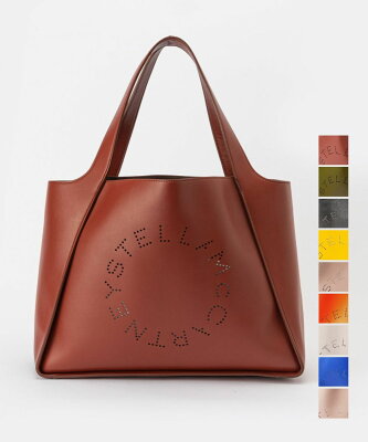 【10%OFF!】 ステラ マッカートニー STELLA McCARTNEY 502793 W8542 ハンドバッグ レディース バッグ 手提げ ステラ ロゴ トートバッグ エコレザー お出かけ 旅行 シンプル ギフト プレゼント お祝い 記念 ポーチ付き 鞄 全9色