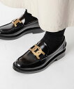 トッズ TOD'S XXW59C0EN90 SHA ローファー HOOK レディース シューズ ビジネスシューズ KATE ケイト レザー メタルチェーン 黒 ...