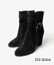 トッズ TOD'S XXW75B0BP802UJ ブーツ レディース シューズ レザー ショートブーツ サイドファスナー チャンキーヒール スウェード ボア フ...