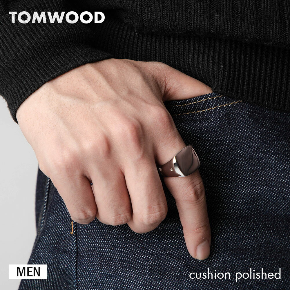 楽天U-STREAMトムウッド TOM WOOD 100368M R74HRNA01 S925 リング メンズ アクセサリー 指輪 クッション ポリッシュド cushion polished スターリングシルバー 925 ジュエリー ギフト プレゼント エレガント シンプル シルバー 58 60 62 17号～22号