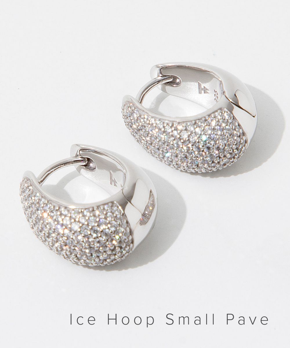 トムウッド TOM WOOD 100519 E39HSCZ01 S925 ピアス Ice Hoop Small Pave メンズ レディース アクセサリー イヤリング アイス フープ スモール パヴェ 両耳販売 シルバー925 ペア ジュエリー ギフト プレゼント お祝い 記念 かわいい おしゃれ クリスマス シルバー S