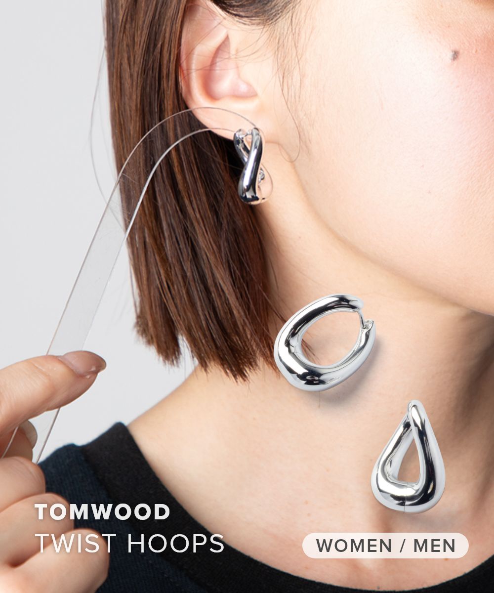 樂天商城 - トムウッド TOM WOOD Twist Hoops ツイストフープ 101419 S925 ピアス ユニセックス アクセサリー シルバー