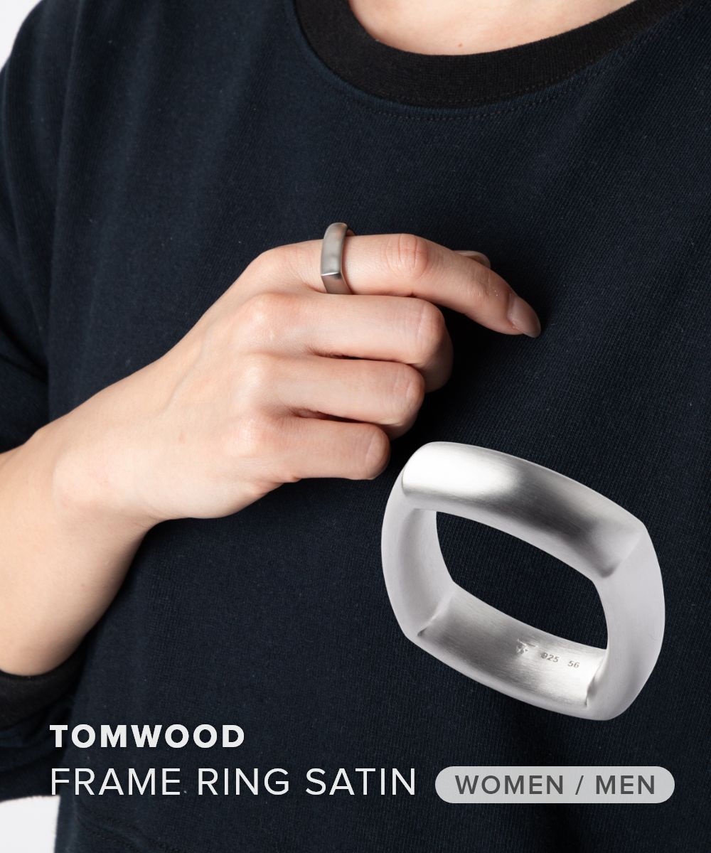樂天商城 - トムウッド TOM WOOD FRAME RING SATIN フレーム リング サテン 101546 リング 指輪 レディース メンズ ユニセックス アクセサリー シルバー
