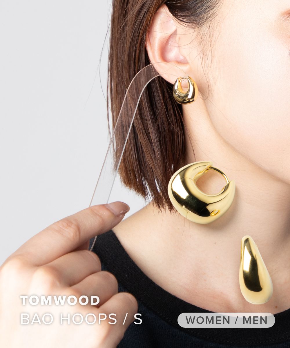 樂天商城 - トムウッド TOM WOOD BAO HOOPS SMALL GOLD バオ フープ スモール ゴールド 101291 ピアス シルバー ユニセックス アクセサリー