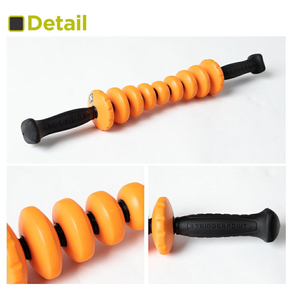 トリガーポイント TRIGGER POINT フィットネス メンズ レディース エクササイズ STK カンツァー ブラック ストレッチ マッサージ エクササイズ 運動 トレーニング 筋膜リリース 筋膜はがし 筋膜ローラー スポーツ ギフト 3