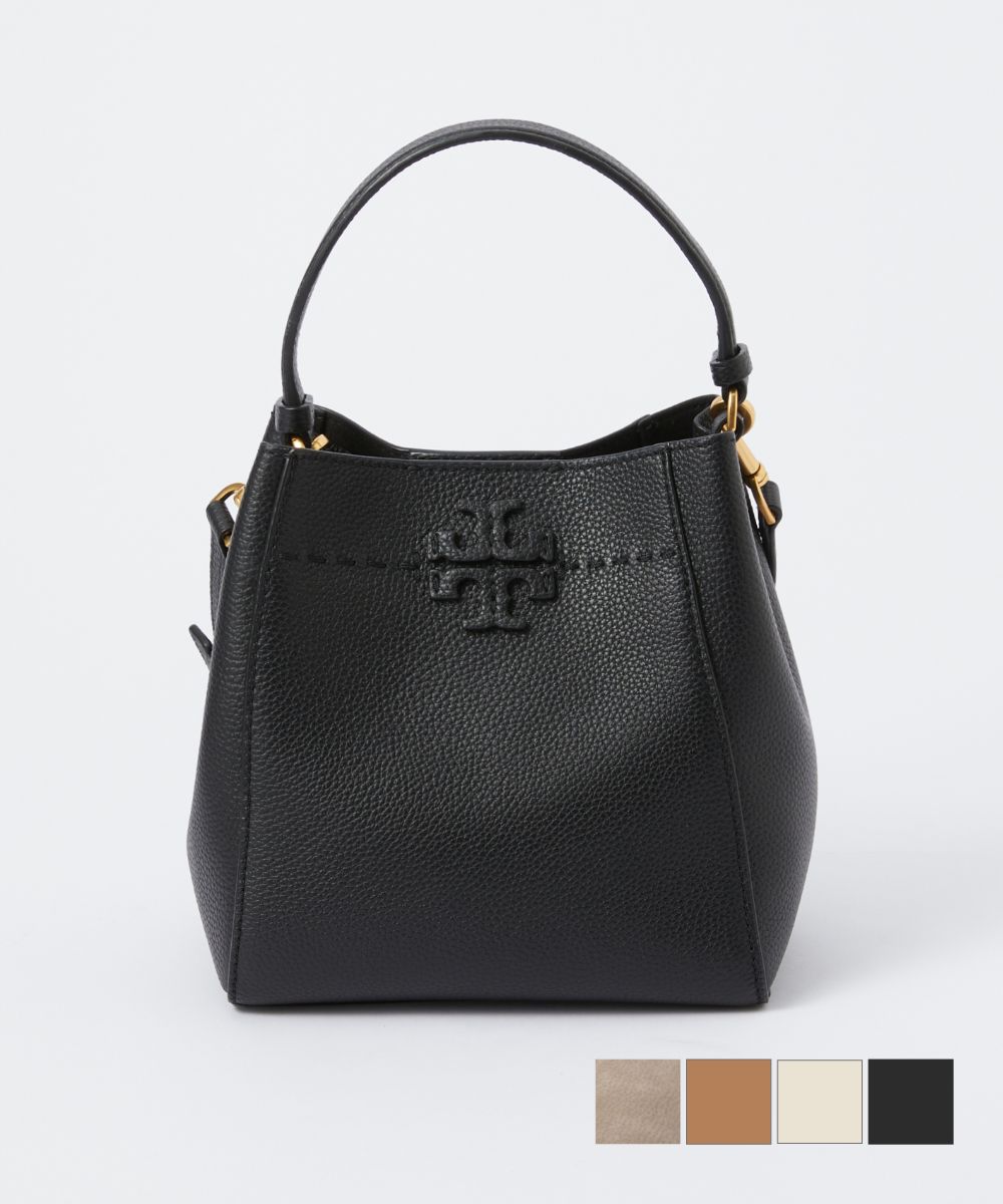 トリーバーチ ハンドバッグ トリーバーチ TORY BURCH 74956 ハンドバッグ レディース バッグ ショルダーバッグ マックグロー スモール バケットバッグ 肩掛け レザー プレゼント 誕生日 オシャレ ギフト McGraw Small Bucket Bag ブラック ブリー