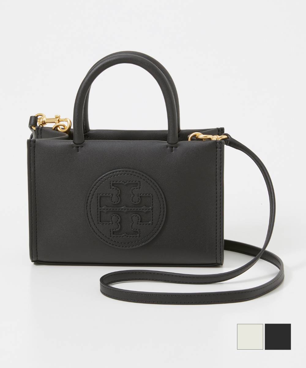 トリーバーチ トートバッグ レディース トリーバーチ TORY BURCH 145613 トートバッグ レディース バッグ エラ ビオ ミニトート ロゴ プレゼント 鞄 肩掛け お祝い 記念 お出かけ ギフト 誕生日 Ella Bio Mini Tote ブラック ウォームホワイト