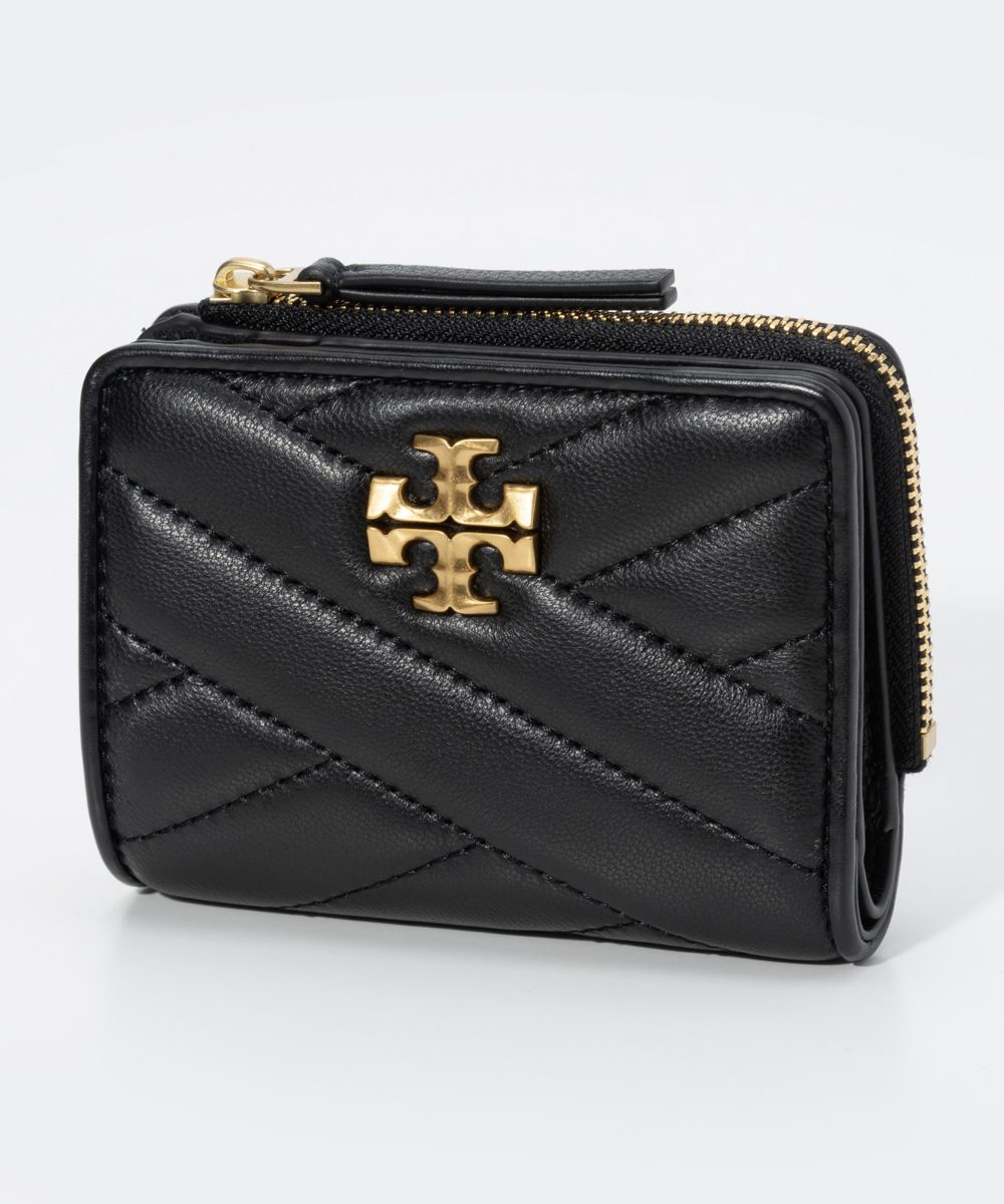 トリーバーチ 二つ折り財布 レディース トリーバーチ TORY BURCH 153121 二つ折り財布 レディース 財布 キラ シェブロン バイフォード レザー ミニ財布 小銭入れ ウォレット コンパクト プレゼント ギフト 贈り物 ブランドロゴ 誕生日 記念 お祝い Kira Chevron Bi-Fold Wallet ブラック