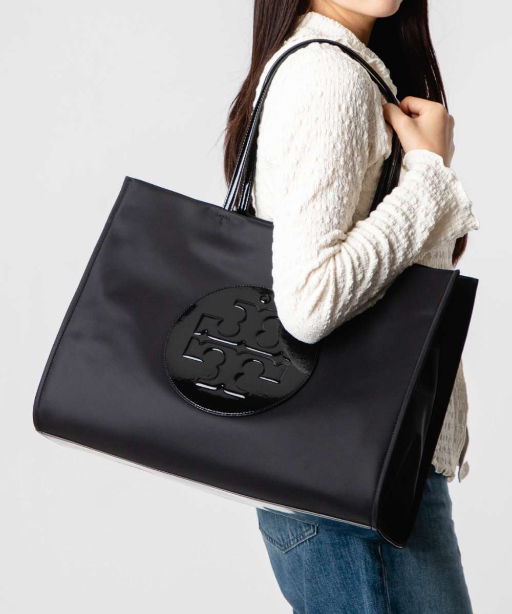 トリーバーチ TORY BURCH Ella エラ PATENT NYLON TOTE パテント ナイロン トート 178709 トートバッグ ロゴ レディース バッグ